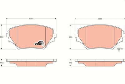 Pastiglie freno anteriore Toyota rav 4 II 2003 2005