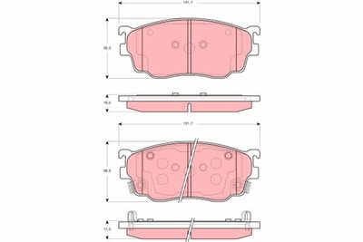 Pastiglie freno anteriore Mazda 626 V 1998 2002