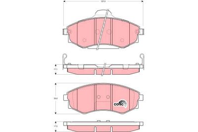 Pastiglie freno anteriore Hyundai sonata III 1998 2001