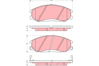 Pastiglie freno anteriore Hyundai xg 2003 ->