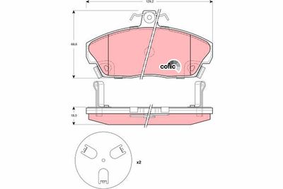 Pastiglie freno anteriore Honda civic VI hatchback 2001 2005