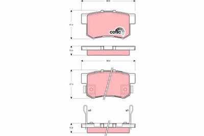 Pastiglie freno posteriore Honda cr-v closed off-road vehi 2007 ->