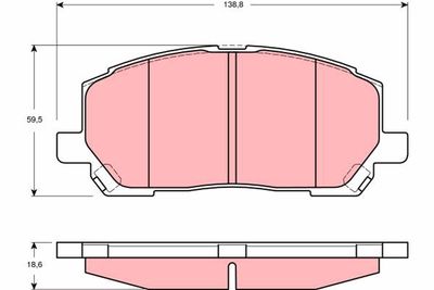 Pastiglie freno anteriore Toyota kluger 2003 ->