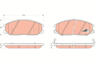 Pastiglie freno anteriore Hyundai santa fô 2001 ->