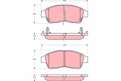 Pastiglie freno anteriore Toyota corolla 1997 2000