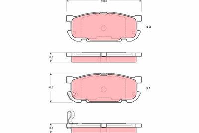 Pastiglie freno posteriore Mazda MX-5 II 1998 2005