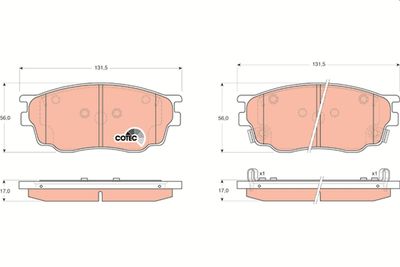 Pastiglie freno anteriore Mazda 6 hatchback 2002 ->