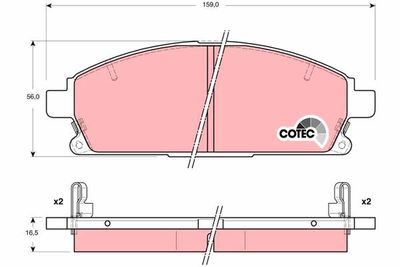 Pastiglie freno anteriore pathfinder 1997 2004