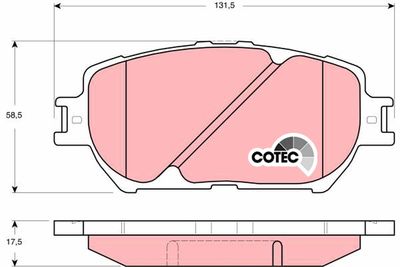 Pastiglie freno anteriore Toyota camry 2001 ->