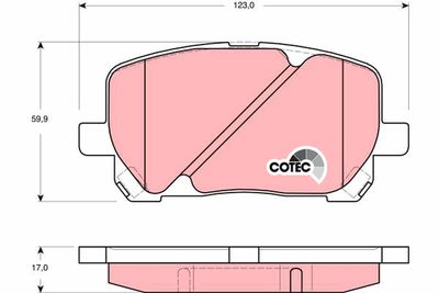 Pastiglie freno anteriore Toyota avensis verso 2001 ->
