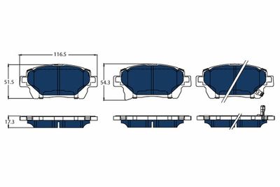 Pastiglie freno electric blue anteriore Toyota prius hatchback