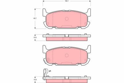 Pastiglie freno posteriore Mazda MX-5 II 1998 2005