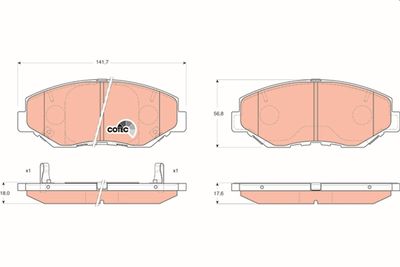 Pastiglie freno anteriore Honda cr-v I 1999 2002
