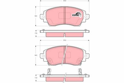 Pastiglie freno anteriore Toyota corolla 2000 2002