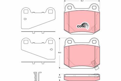 Pastiglie freno posteriore 350 z 2006 ->