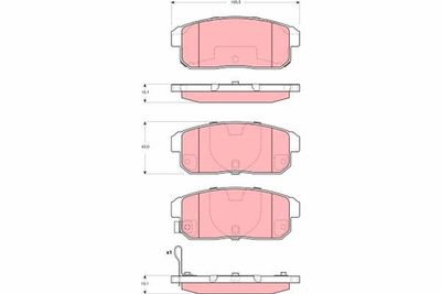 Pastiglie freno posteriore Suzuki ignis II 2003 ->