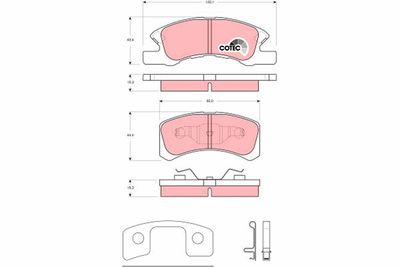 Pastiglie freno anteriore Daihatsu cuore VII 2003 ->