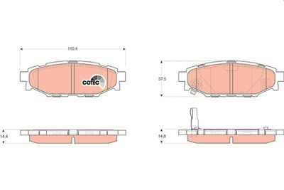 Pastiglie freno posteriore Subaru legacy IV estate 2003 ->
