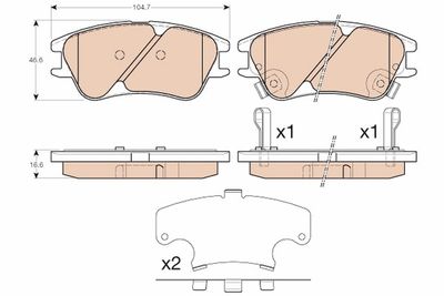 Pastiglie freno anteriore Hyundai atos 2004 ->
