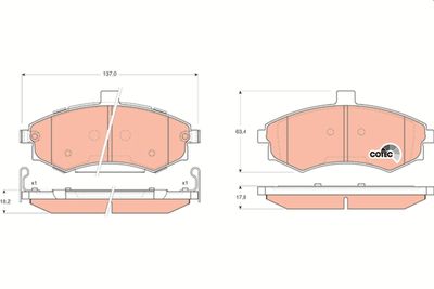 Pastiglie freno anteriore Hyundai elantra 2000 ->