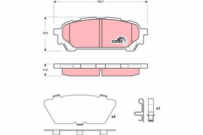 Pastiglie freno posteriore Subaru impreza saloon 2002 2005