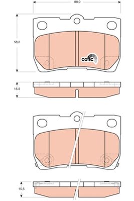 Pastiglie freno posteriore Lexus gs 2008 ->