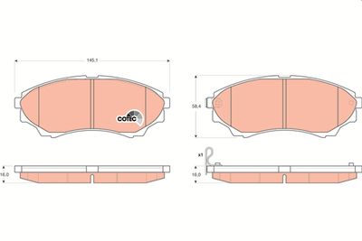 Pastiglie freno anteriore Ford ranger 2005 ->