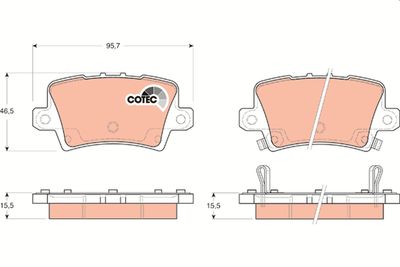 Pastiglie freno posteriore Honda civic VII hatchback 2006 ->