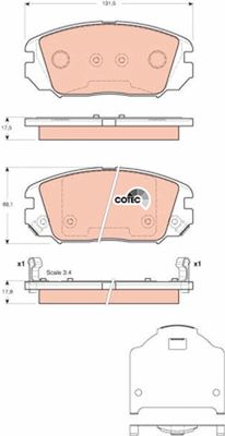 Pastiglie freno anteriore Hyundai sonata IV 2001 2004