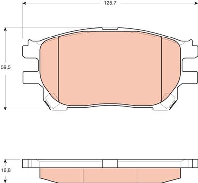 Pastiglie freno anteriore Toyota previa 2000 ->