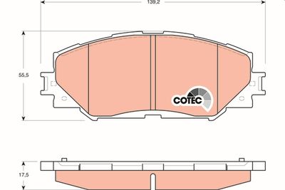 Pastiglie freno anteriore Toyota corolla saloon 2002 ->