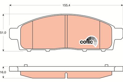 Pastiglie freno anteriore Mitsubishi L200 2005 ->