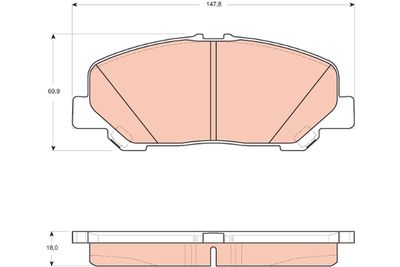 Pastiglie freno anteriore Toyota tarago mpv 2006 ->