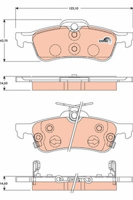 Pastiglie freno posteriore Toyota belta 2005 ->