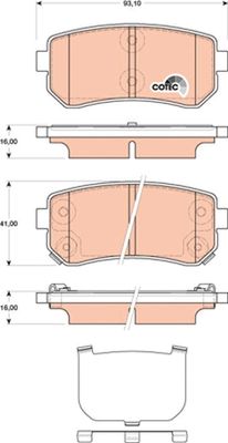 Pastiglie freno posteriore Hyundai Hyundai 06/07-> ->