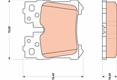 Pastiglie freno posteriore Lexus Lexus 08/06-> ->