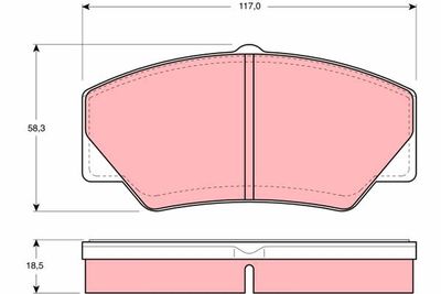 Pastiglie freno anteriore Ford Transit flatbed / chassis 1985 1992