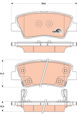 Pastiglie freno posteriore Kia soul 2009 ->
