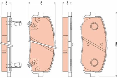 Pastiglie freno anteriore Hyundai I20 12/08> ->