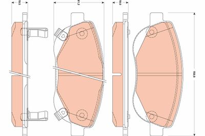Pastiglie freno anteriore Toyota verso 04/09> ->