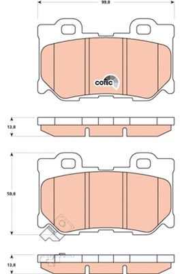 Pastiglie freno posteriore 370 z 2009 >> Infiniti fx, g converti