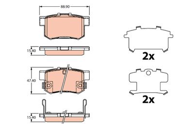 Pastiglie freno posteriore Suzuki swift SX4 06/06 ->