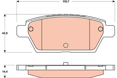 Pastiglie freno anteriore Mazda 6 03/05 09/07