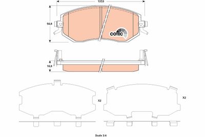 Pastiglie freno anteriore Subaru impreza