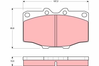Pastiglie freno anteriore Toyota Land cruiser pickup 1975 1980