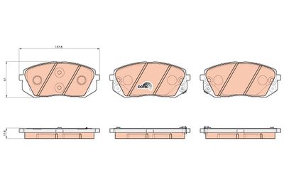 Pastiglie freno anteriore Hyundai I40 10/11>