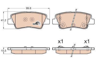 Pastiglie freno anteriore Hyundai accent 11/10>