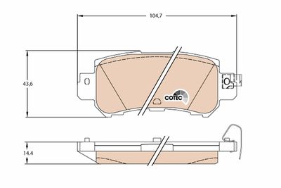 Pastiglie freno posteriore Mazda CX5 11/11>