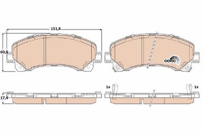 Pastiglie freno anteriore Isuzu (gm) d-max 10.2006 ->