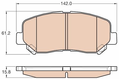 Pastiglie freno anteriore Mazda CX5 11/11>